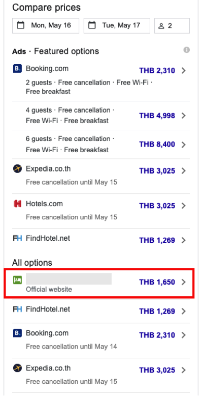 Google Hotel Ads